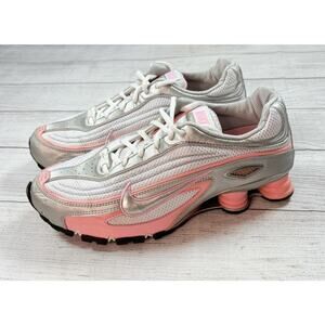 Nike Women’s Shox M1 White Pink Foil Athletic Shoes Sneakers 347771-101 Size 11